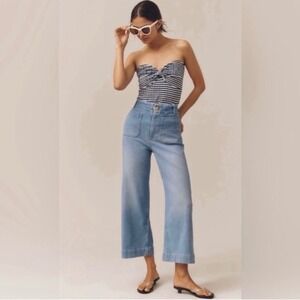 Anthropologie Maeve The Colette Wide Leg Jeans